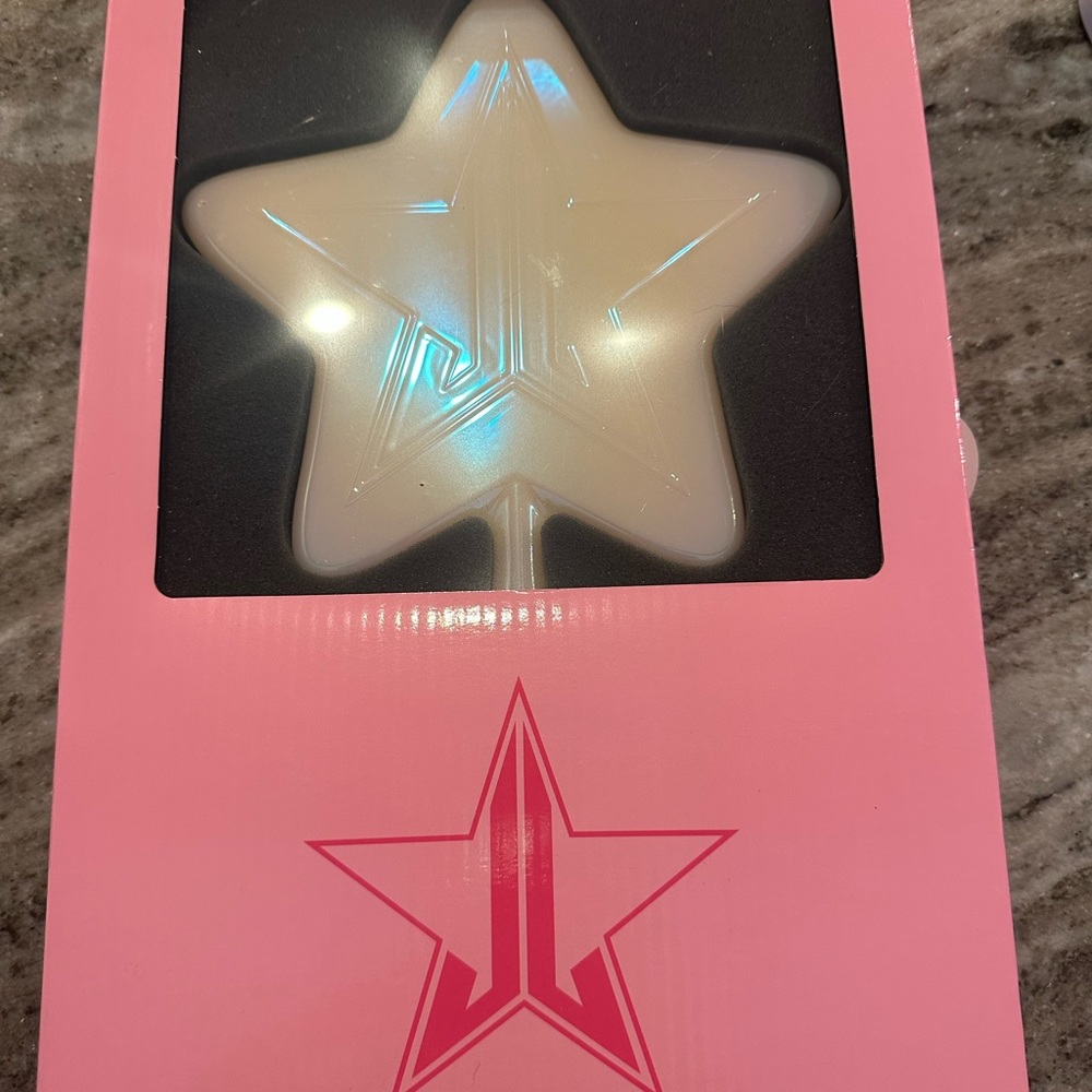 Jeffrey Star White Iridescent Star Mirror